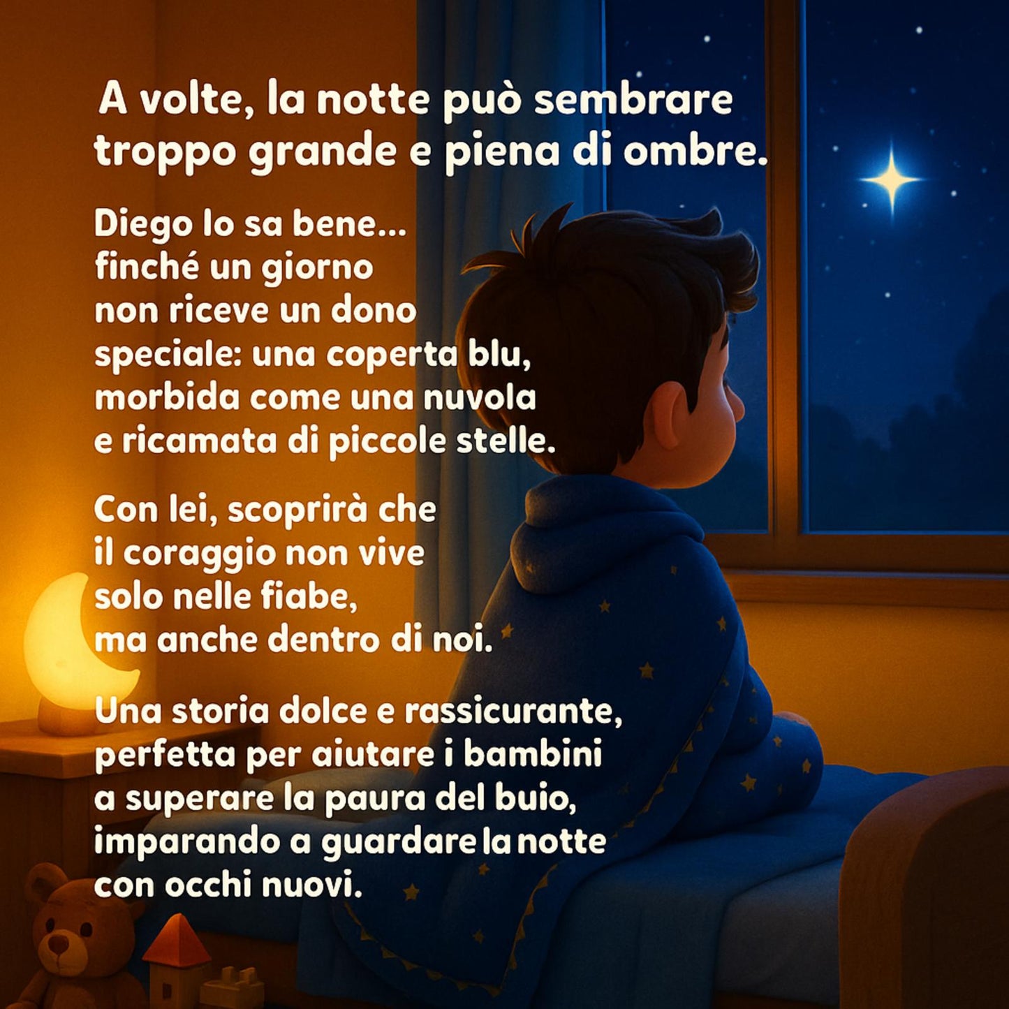 Diego e la coperta coraggiosa: Una storia di coraggio per illuminare le notti più buie